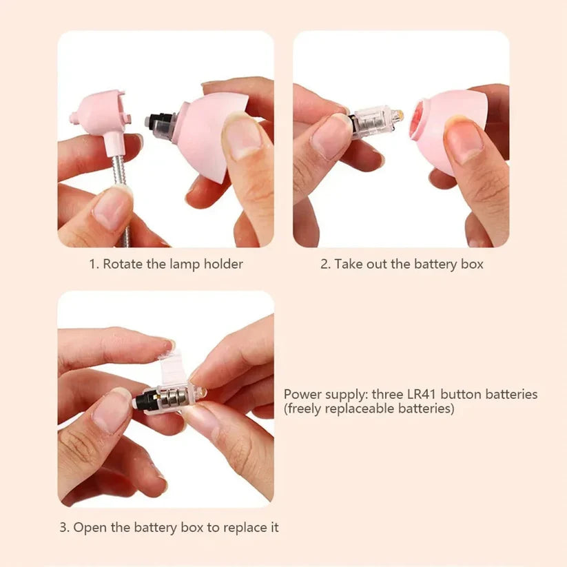 Portable Mini LED Book Light with Clip