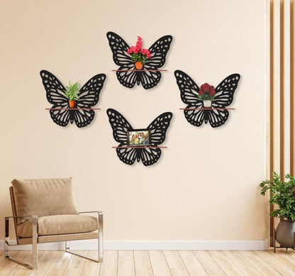 Butterfly Wall Candle Holder Set – 3 Pieces | Candles Included