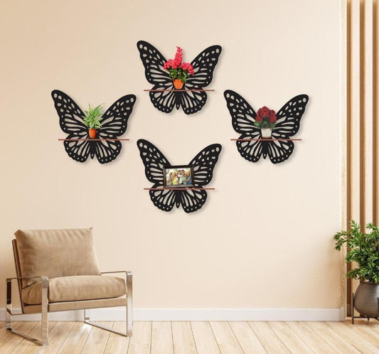 Butterfly Wall Candle Holder Set – 3 Pieces | Candles Included