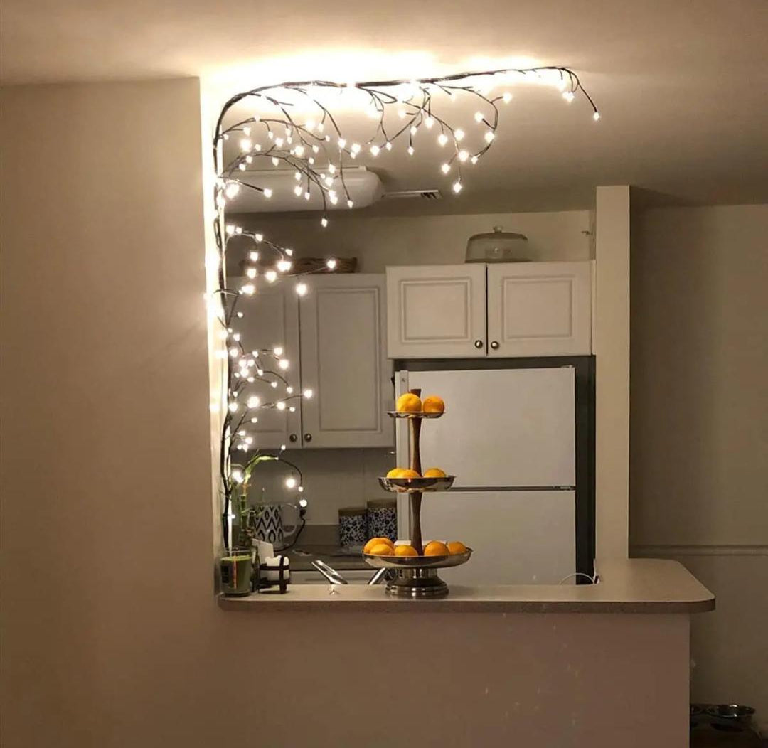 LED Branch Rattan Strip Lights — 8 Modes Warm Fairy Lights 1.6 Metre 72