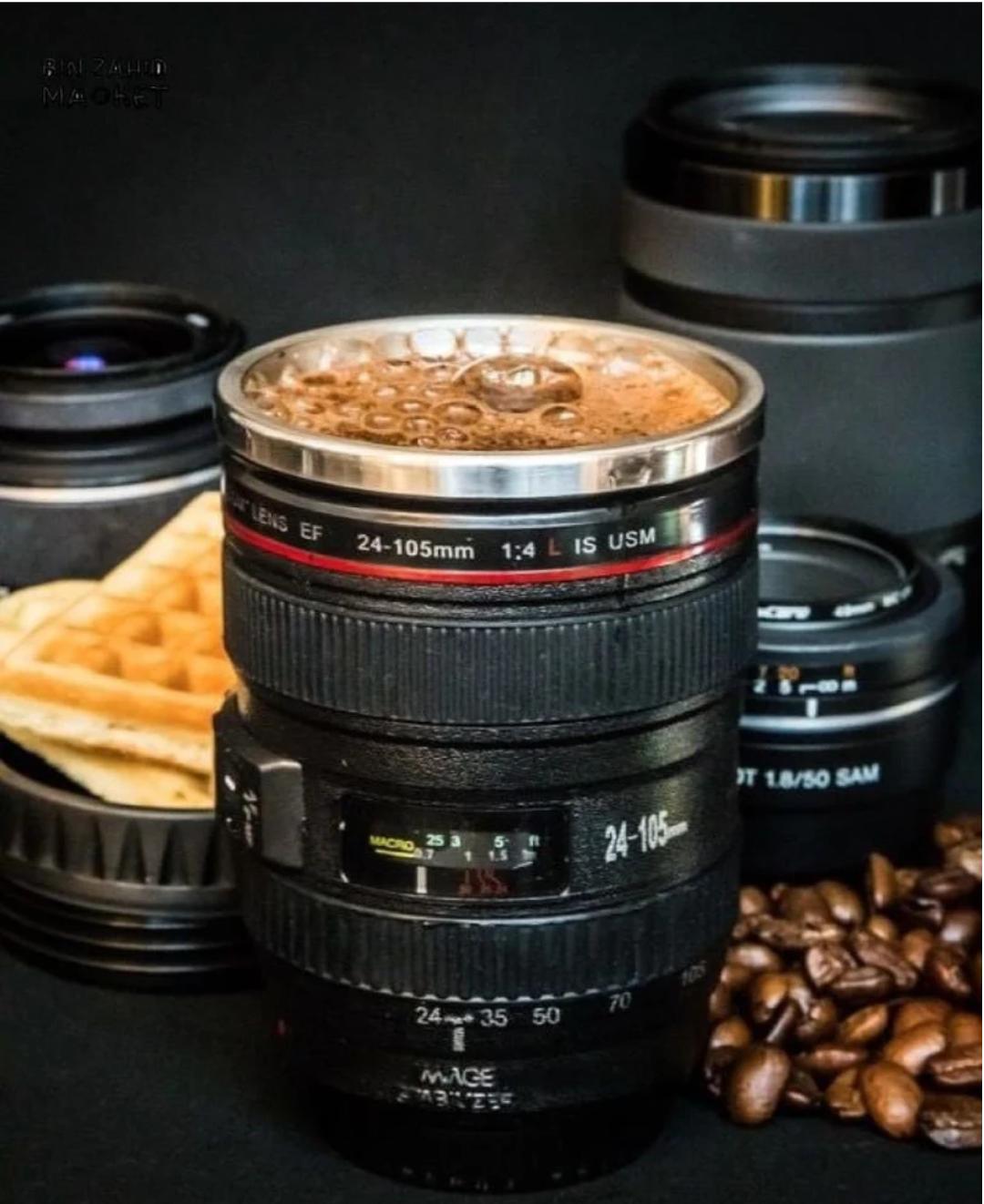 NEW Camera Lens Coffee Cup Like Canon EF 24-105 Photographer Gift Mug or Pens!
