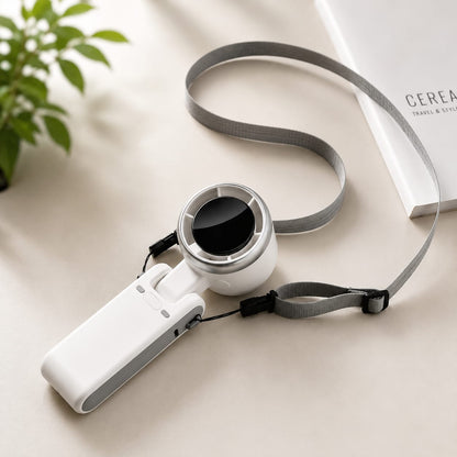 Handheld Folding Turbo Fan with 5-Speed Adjustment