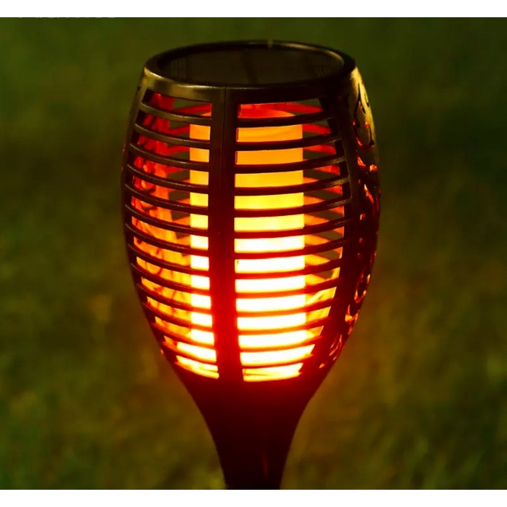Solar Powered Flickering Flame Lawn Lights for Outdoor Decoration