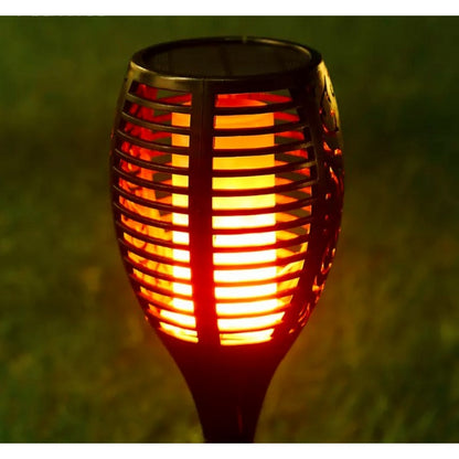 Solar Powered Flickering Flame Lawn Lights for Outdoor Decoration