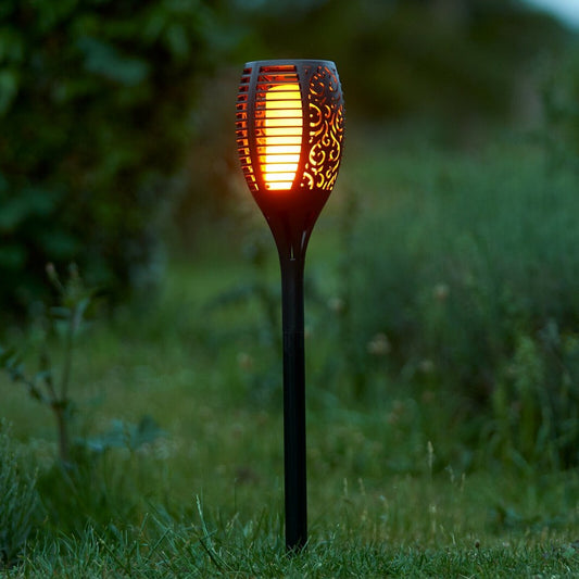 Solar Powered Flickering Flame Lawn Lights for Outdoor Decoration