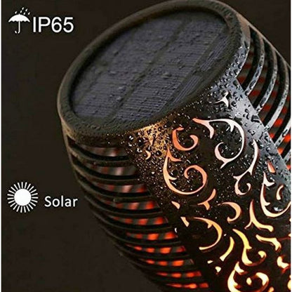 Solar Powered Flickering Flame Lawn Lights for Outdoor Decoration
